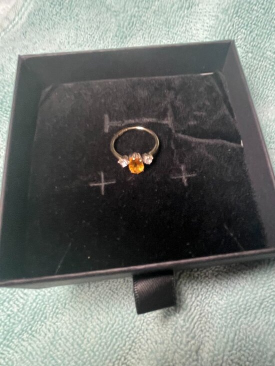 Jewelry - Antique -style Golden Topaz Ring, Size 5.5